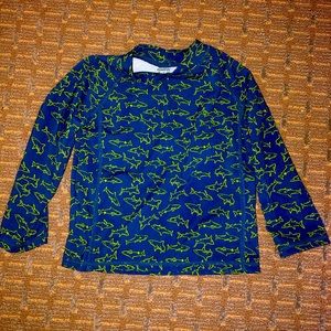 Boys Beach top with sharks size 18mo